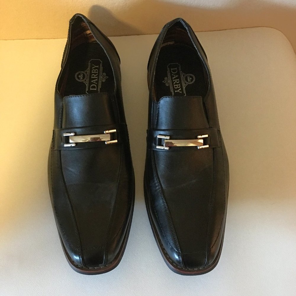 DARBY Men's Black Bike-Toe Slip-On Loafer - Picture 3 of 15